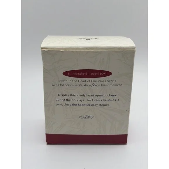 Hallmark Heart of Christmas Hinged Keepsake Ornament Winter Scene 1993 - Picture 13 of 13